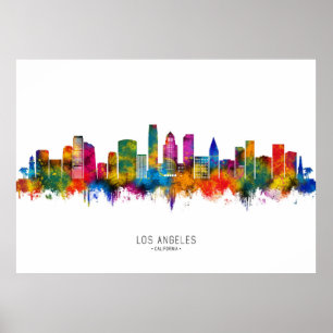Poster Horizonte de Los Angeles Califórnia