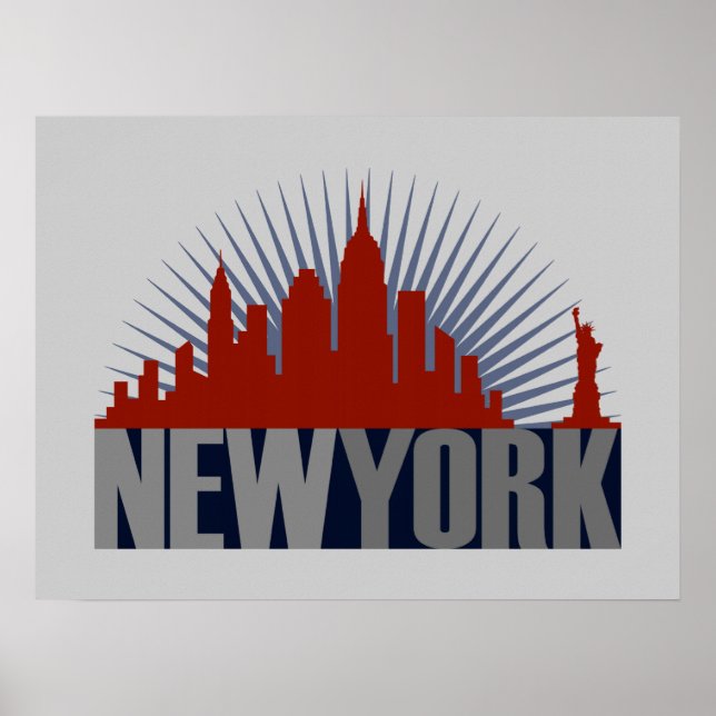 Poster Horizonte de Nova York (Frente)