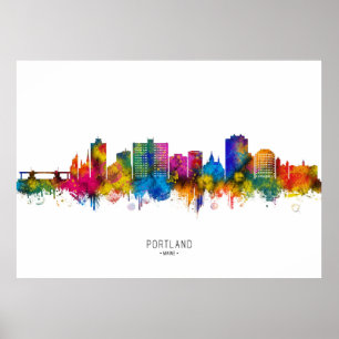 Poster Horizonte de Portland Maine