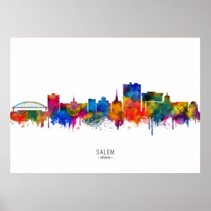 Poster Horizonte de Salem Oregon