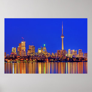 Poster Horizonte de Toronto à noite