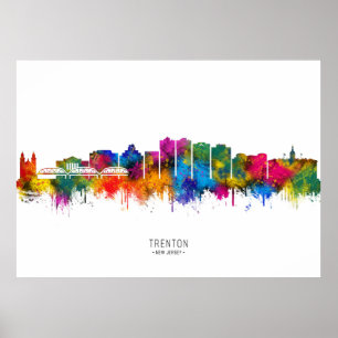 Poster Horizonte de Trenton Nova Jersey
