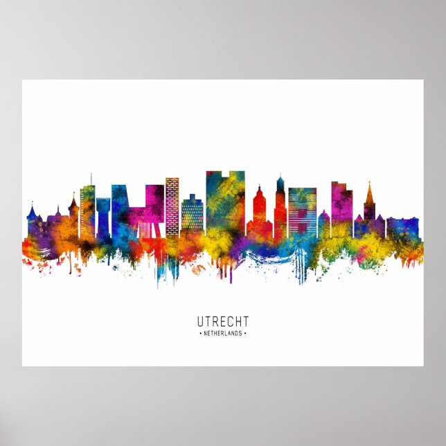Poster Horizonte de Utrecht Holanda (Frente)