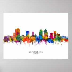 Poster Horizonte de Zaporizhzhia Ucrânia