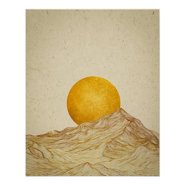Pôster Horizonte Dourado (Frente)