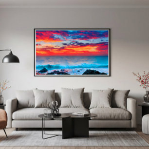 Poster Horizonte Flamejante