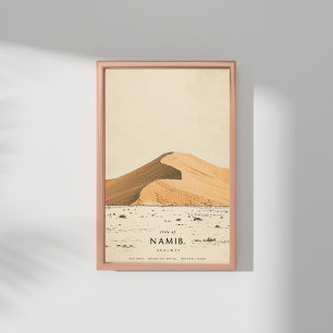 Poster Horizonte Infinito – Viagem Vintage ao Deserto do