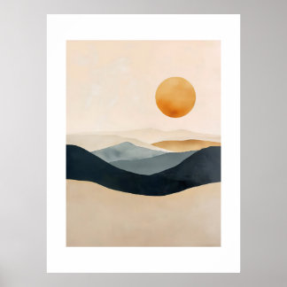 Poster Horizonte Mantido em Luz Silenciosa