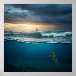 Poster Horizontes acima e abaixo