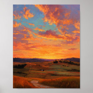 Poster Horizontes Dourados: O Último Brilho da Noite 