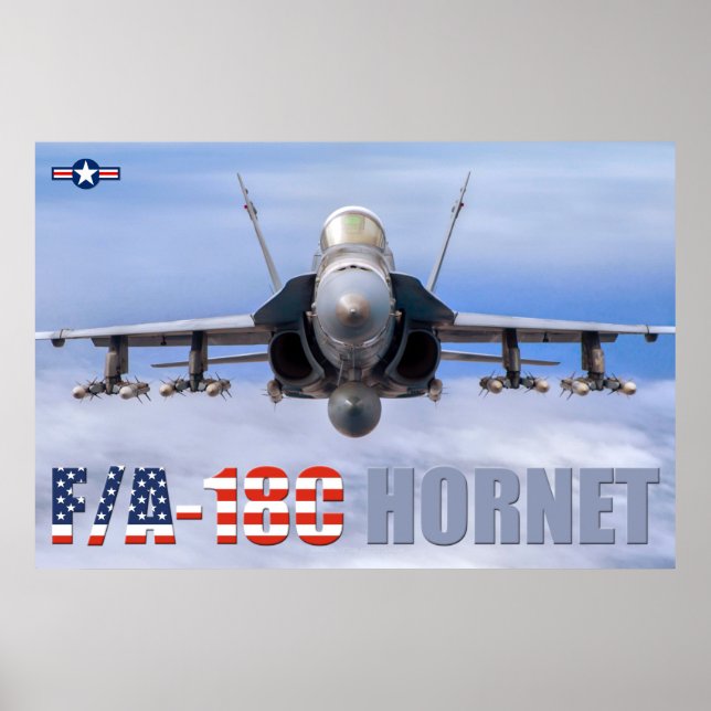 POSTER HORNET F/A-18C (Frente)