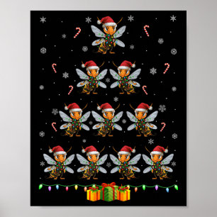 Poster Hornet Santa Hat, gigante asiático, é Natal