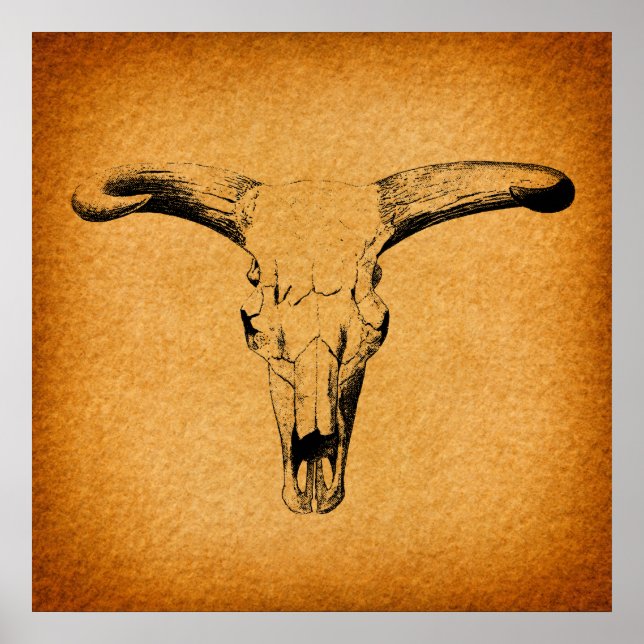 Poster Horns de Bull Ocidentais (Frente)