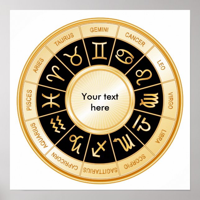 Poster Horoscópio Mandala (Frente)