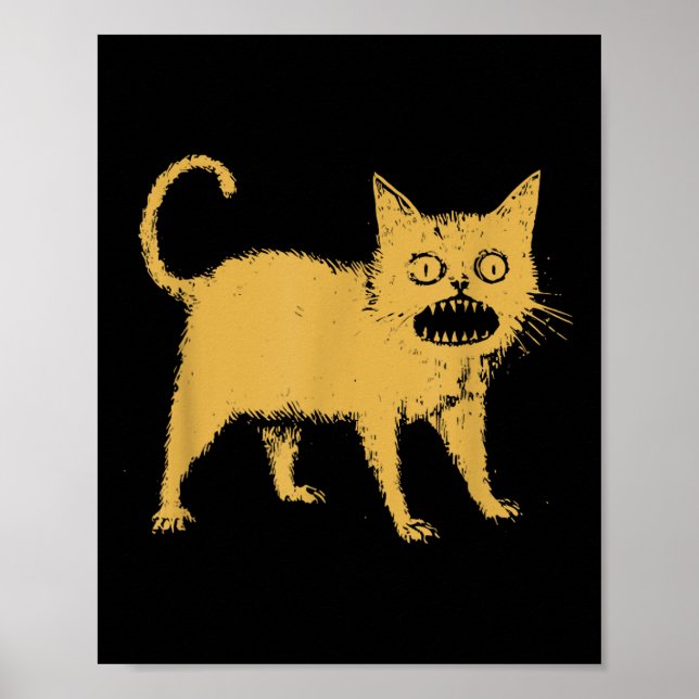 Poster Horrível Gato Japonês (Frente)