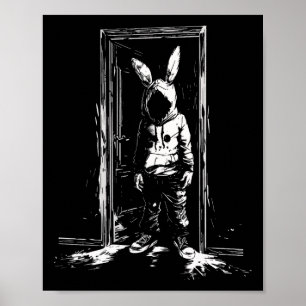 Poster Horror Bunny Mask Man Rabbit Alt Gótico Slasher Cr