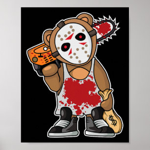Poster Horror Filme Monstro preguiçoso do Halloween Fodor