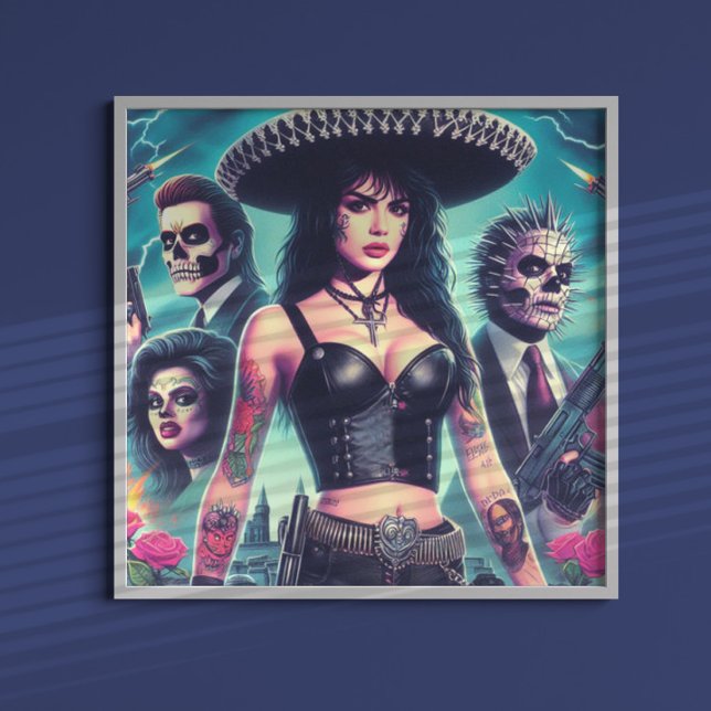 Poster Horror Girl dos anos 80 (Criador carregado)