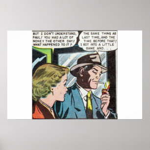 Poster Horror vintage história em quadrinhos 50 cláss