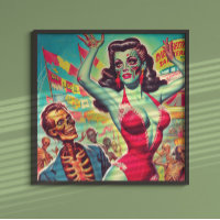 Horror Zombie Pinup