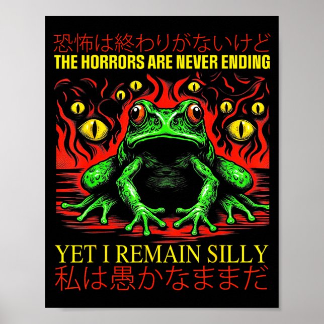 Poster Horrores Nunca Terminam Mas Eu Continuo Sendo Japo (Frente)