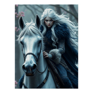 Pôster Horse e Companion Fantasy Art