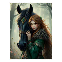 Horse e Companion Fantasy Art
