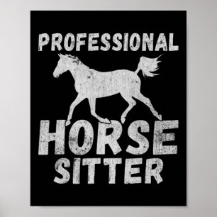 Poster Horse Girl Horseback Riding Pony Horsescute Ss Cut