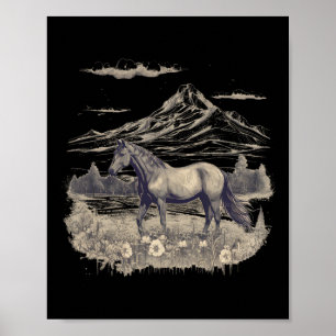 Poster Horse Lover Presente Mulheres Adolescentes Meninas