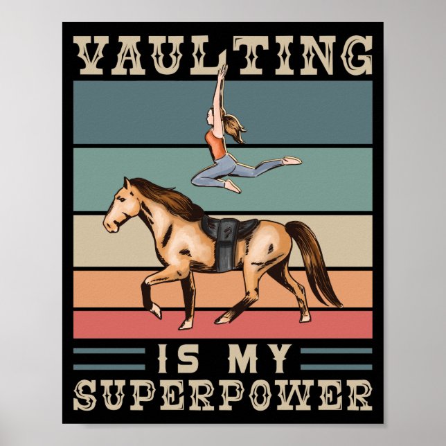Poster Horse Lover Riding Vaulting Is My Superpower (Frente)