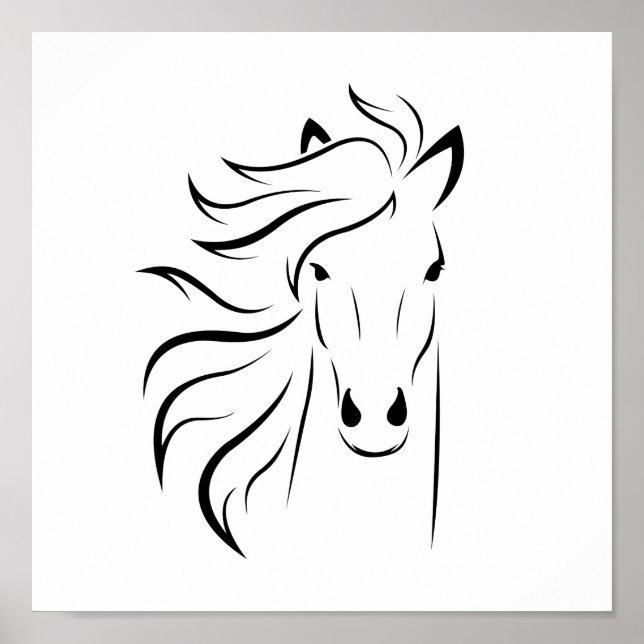 Poster Horse Outline (Frente)