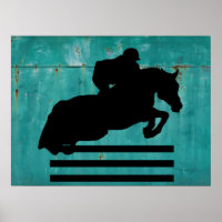 Horse Show Hunter Jumper Silhouette