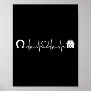 Poster Horsescuto Ss Cute Ss Barn Heartbeat Rid