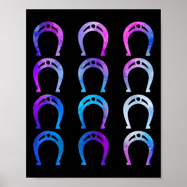 Poster Horsescuto Ss Cute Sss Cavalo Andando Hor Equestre (Frente)