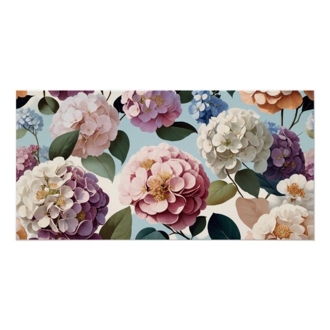 Pôster Hortensias (Frente)