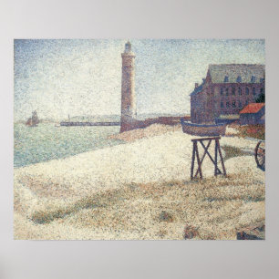Pôster Hospice et Phare, Honfleur por Georges Seurat