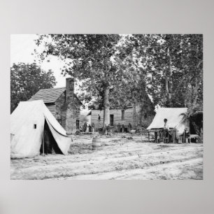 Pôster Hospital de Batalha Civil, 1862