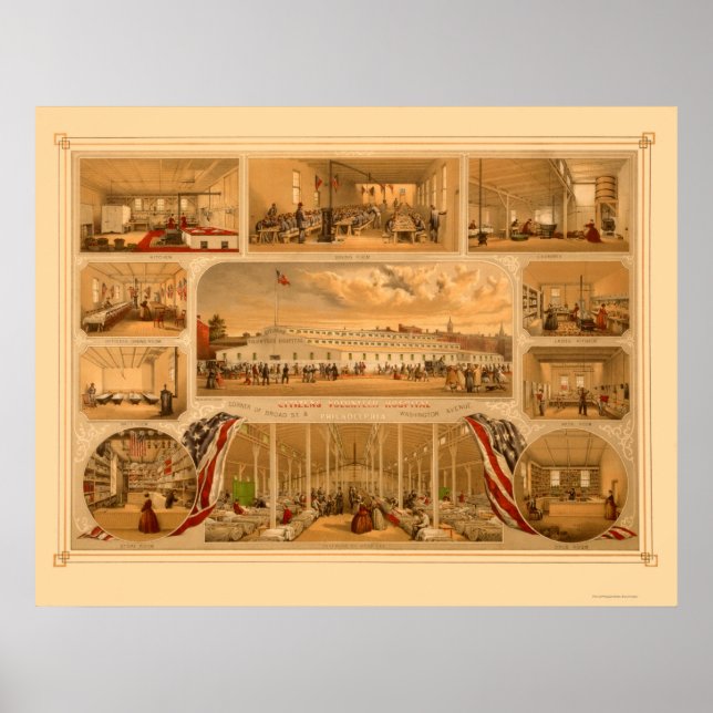 Poster Hospital de Voluntários Cidadãos, por P.S. Duval 1 (Frente)