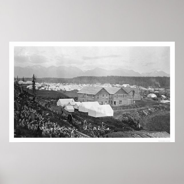 Pôster Hospital in Anchorage, Alaska 1916 (Frente)