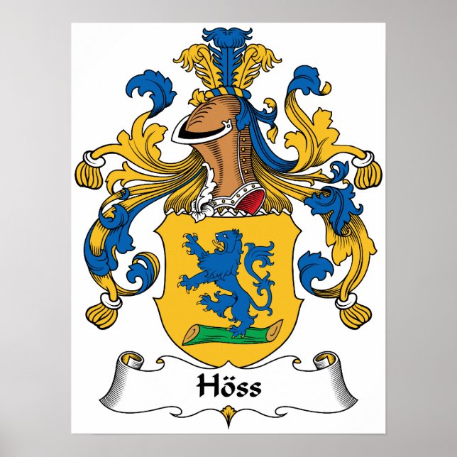 Pôster Hoss Family Crest (Frente)