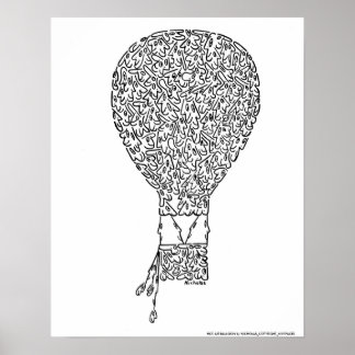 Pôster HOT AIR BALLOON by NICHOLAS_COPYRIGHT_M...