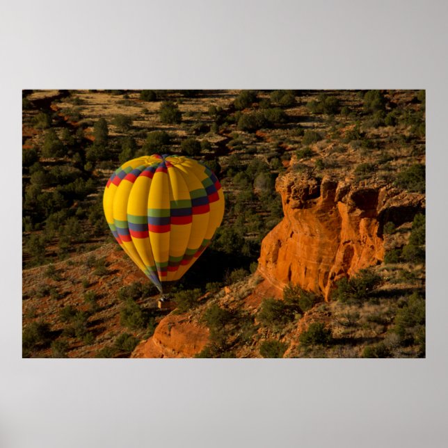 Poster Hot air balloon, Red Rock, Coconino National (Frente)