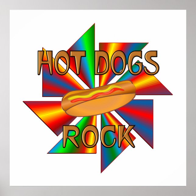 Pôster Hot Dogs Rock (Frente)