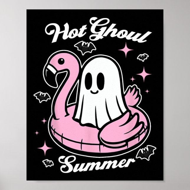 Poster Hot Ghoul Summer Flamingo Ghost Summerdal (Frente)