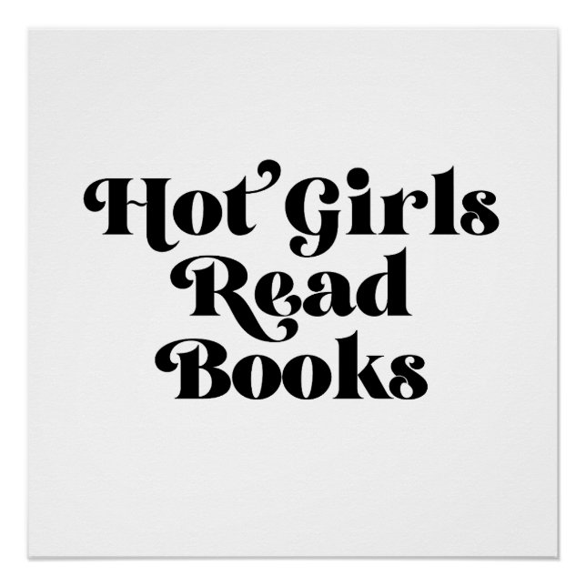 Pôster Hot Girls Leia Livros (Frente)