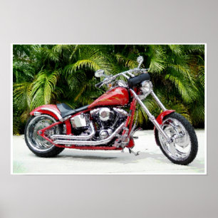 Poster Hot Red Chopper Art