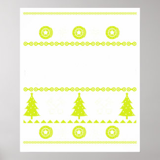 Poster Hot Rod Natal feio amarelo