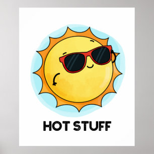 Poster Hot Study Sol Engraçado