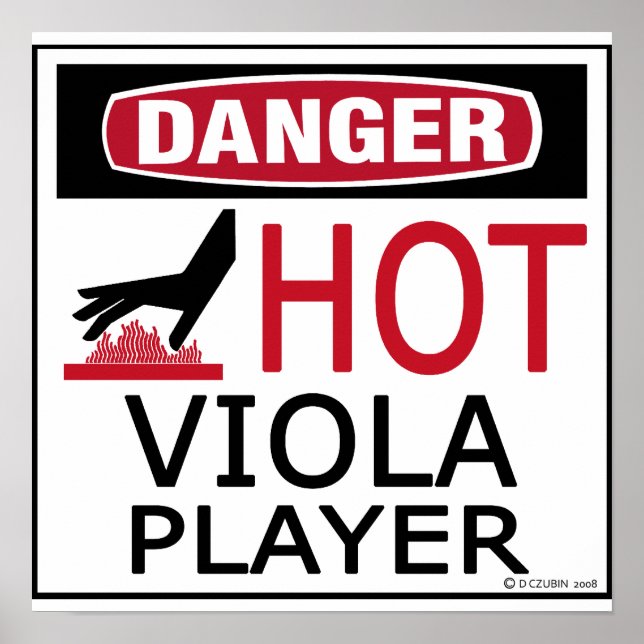 Poster Hot Viola Player (Frente)