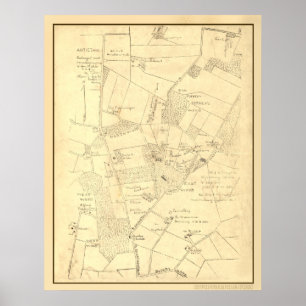 Pôster Hotchkiss Map Antietam.
